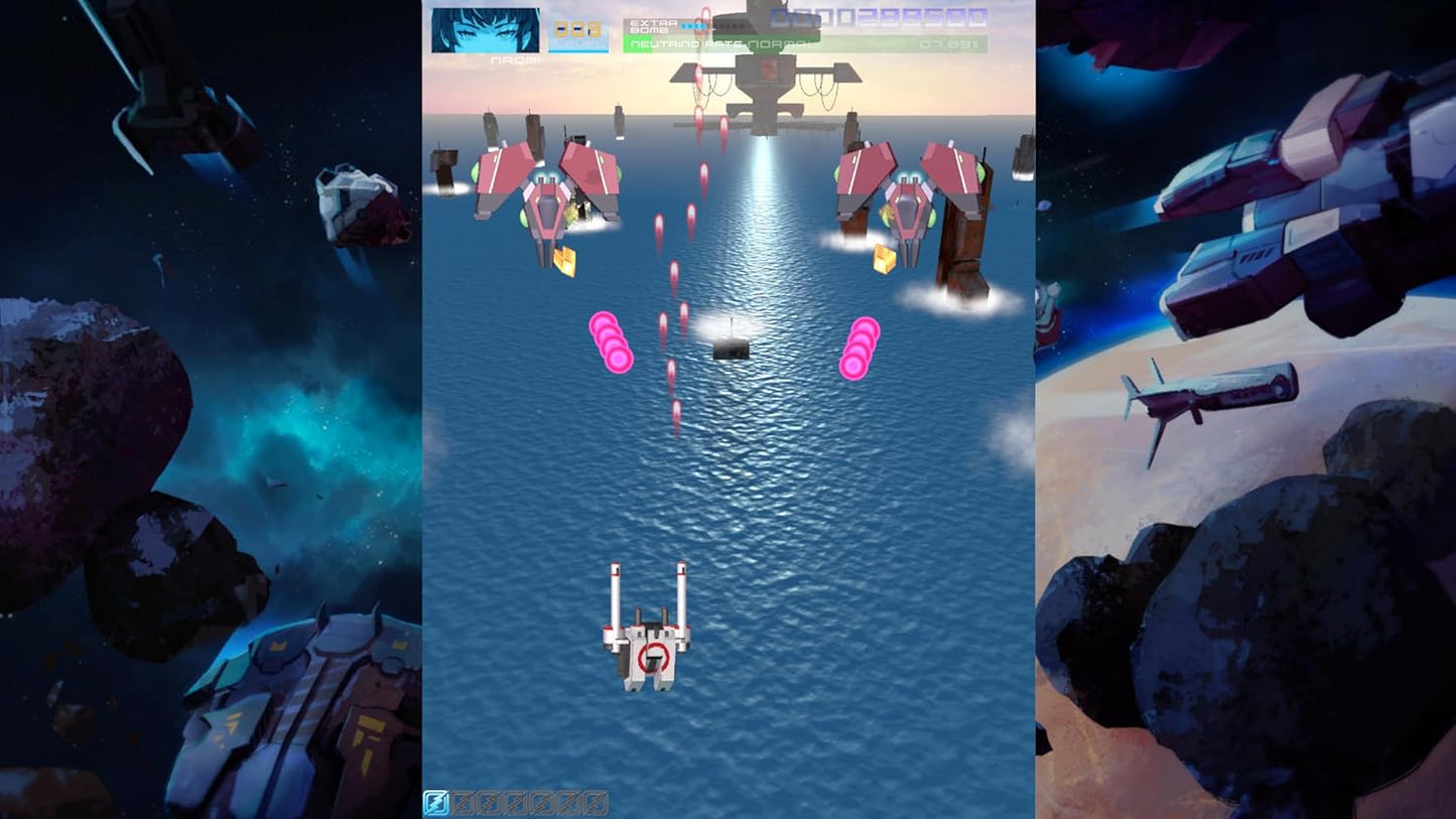 Surreal underwater scene with robots and floating objects