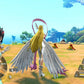 Character engagement in a fantasy battle scene with a scenic background