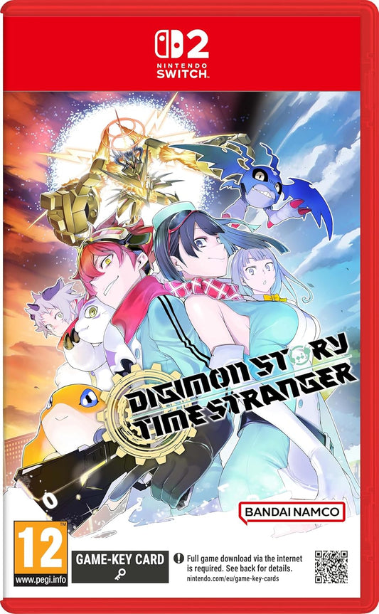 Digimon Story: Cyber Sleuth game case for Nintendo Switch with colorful characters and a red cover.