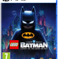 PlayStation 5 game disc cover for 'LEGO Batman: Legacy of the Dark Knight' with cityscape background.