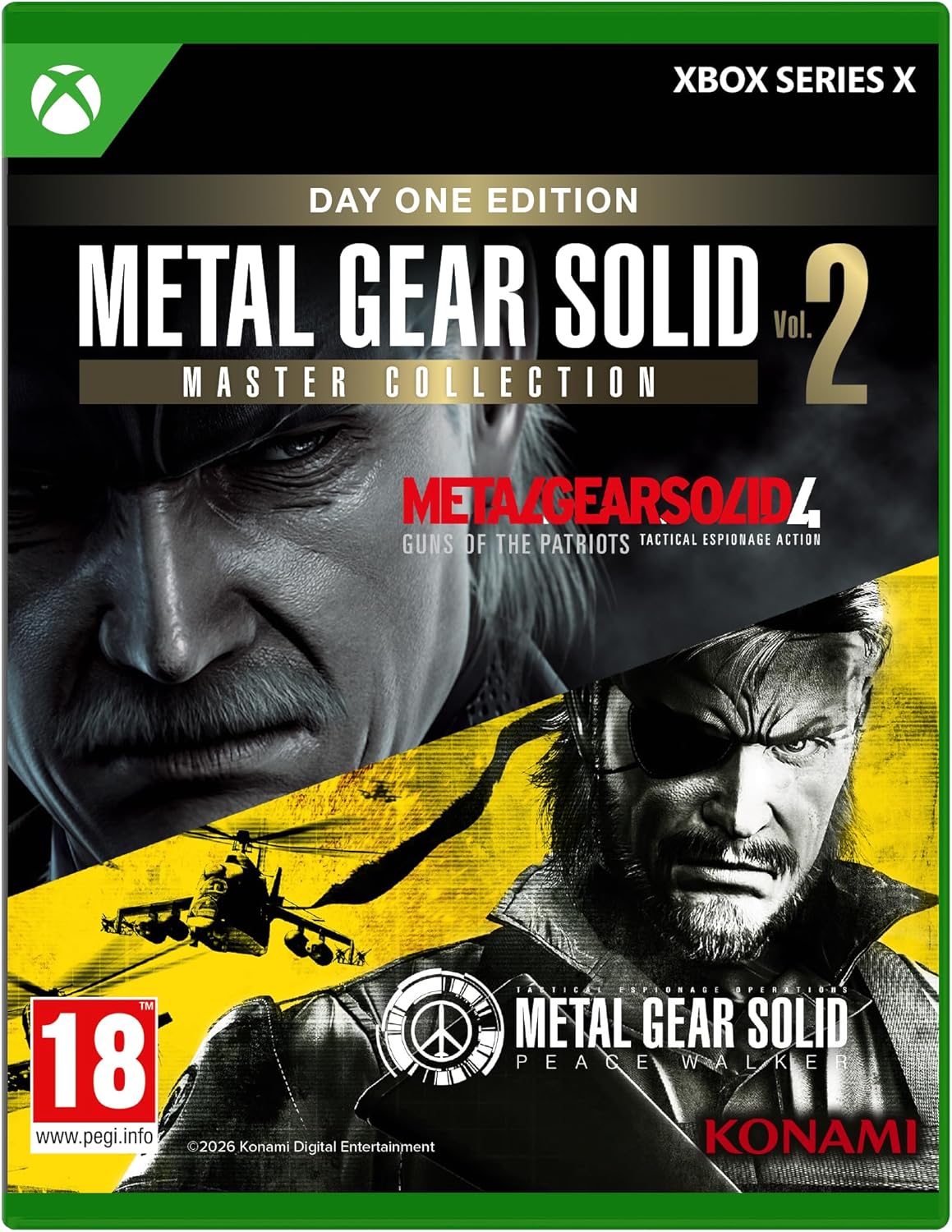 Metal Gear Solid Vol. 2 Master Collection game cover for Xbox Series X