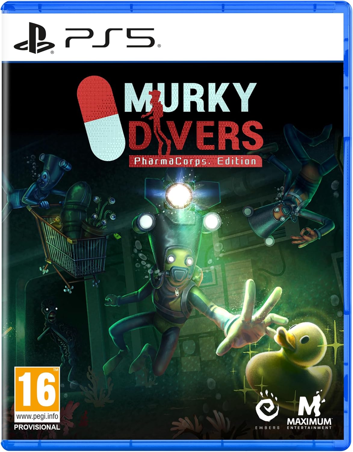 Game cover for 'Murky Divers' with PlayStation 5 logo and game title.