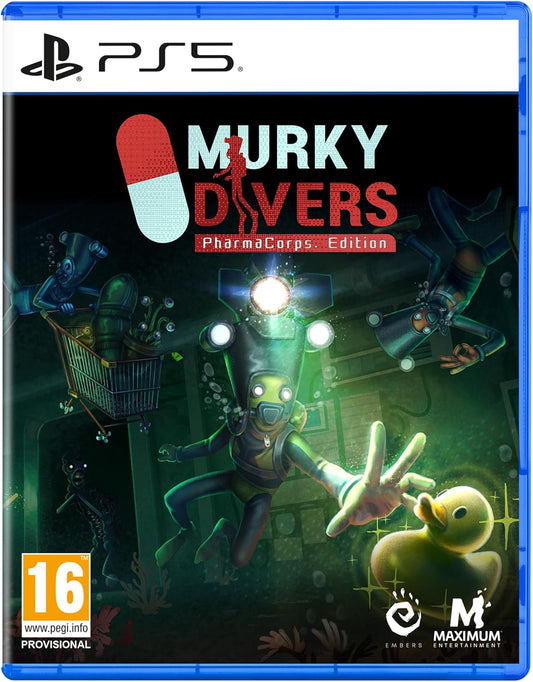 Game cover for 'Murky Divers' with PlayStation 5 logo and game title.