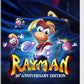 Rayman 30th Anniversary Edition game case for Nintendo Switch on a dark blue background