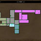 Map editor interface with a grid layout on a brown background