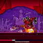 Game scene with a character facing an enemy named 'General Borade, the Unstoppable' in a stylized setting.