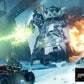 Action-packed scene with large robots in a snowy landscape, featuring 'Speed Freaks' branding.