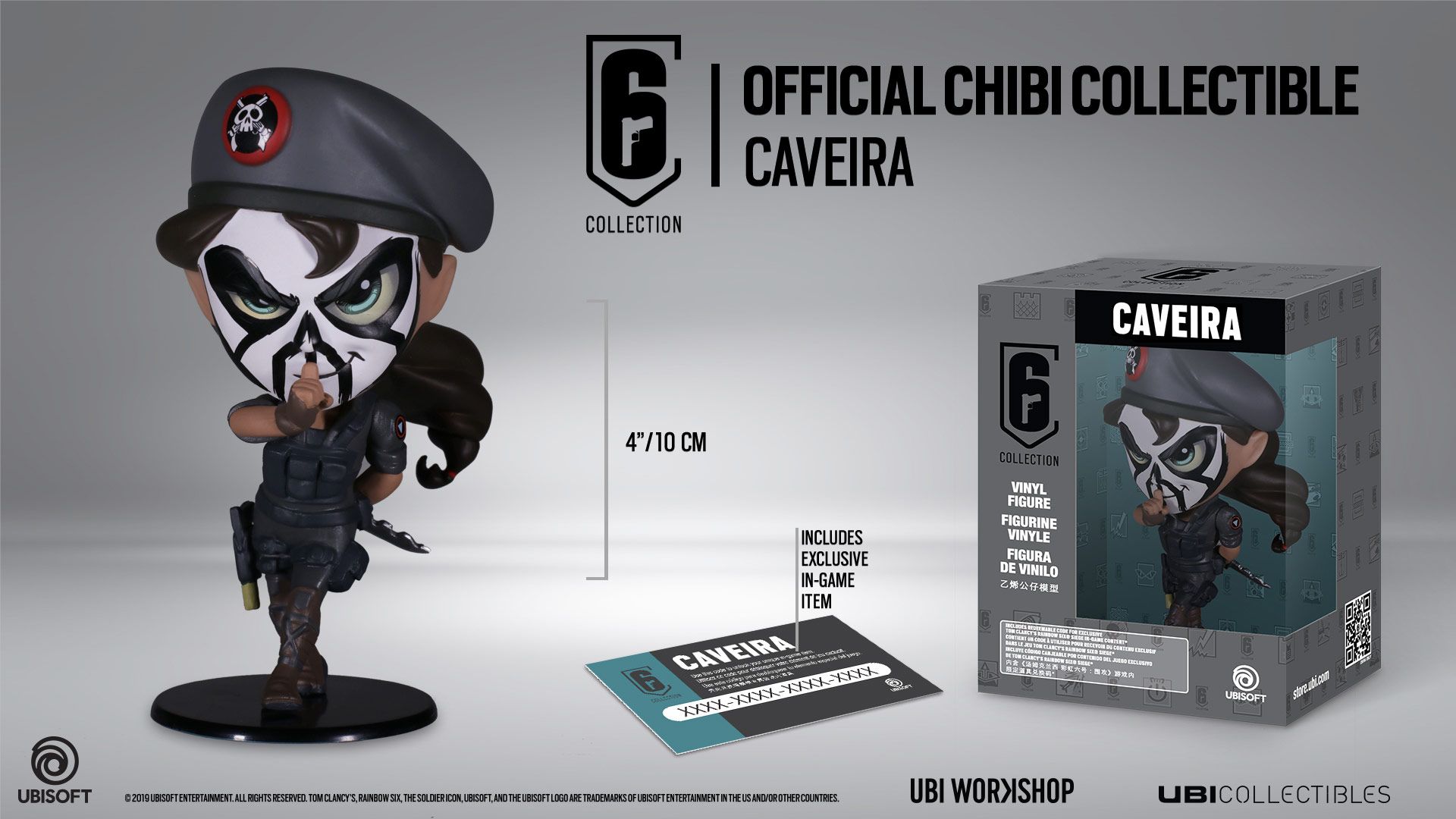 Caveira Chibi Rainbow Six Collection Vinyl Figure box